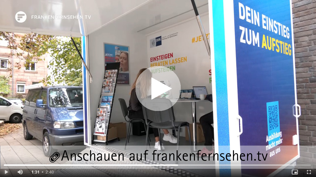Video Beitrag Franken Fernsehen Mobile IHK-Beratungsbox