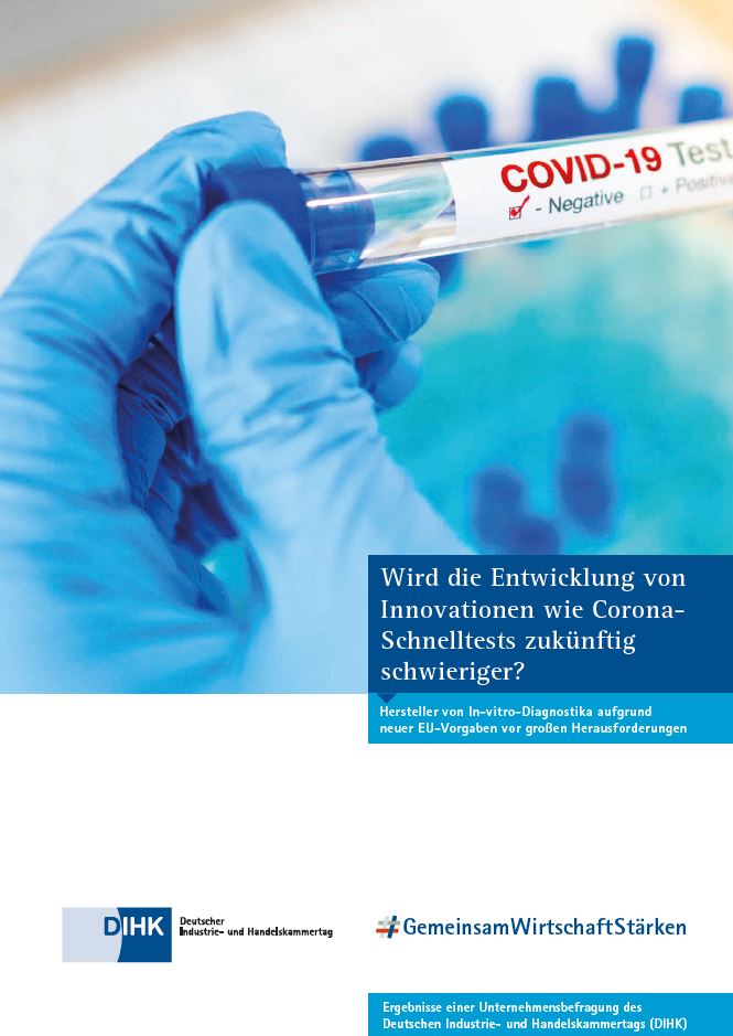 Ergebnisse der DIHK-Umfrage zur EU-Verordnung über In-vitro-Diagnostika (IVDR)