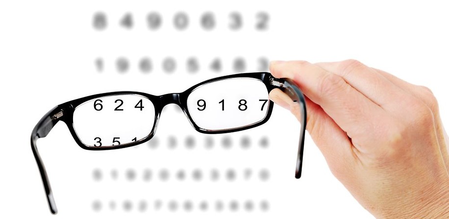 Zahlen mit Brille