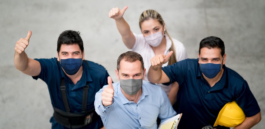 Arbeitssicherheit, Arbeitsschutz, Maskenpflicht