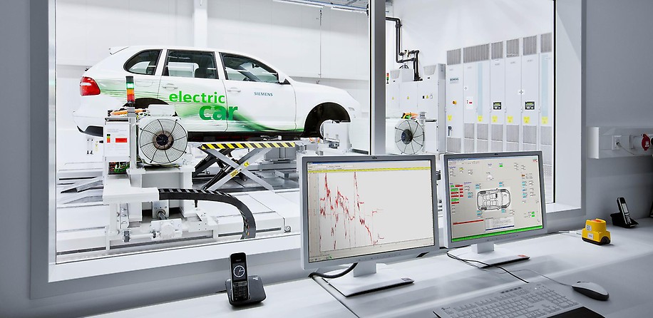 Siemens Prüfstand für Elektroautos