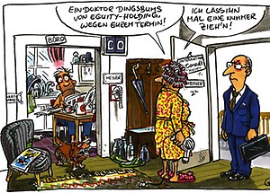 Cartoon WiM 2007|11 – Arbeiten im Home-Office