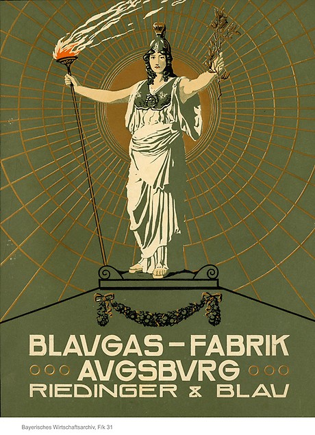 Broschüre der Augsburger Blaugas-Fabrik, um 1904. (Foto: BWA)