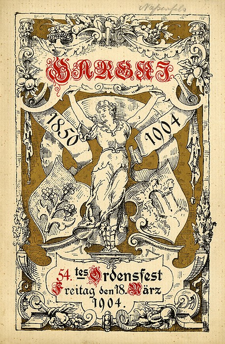 Programm für das 54. Harbni-Ordensfest, 1904. (Foto: BWA)