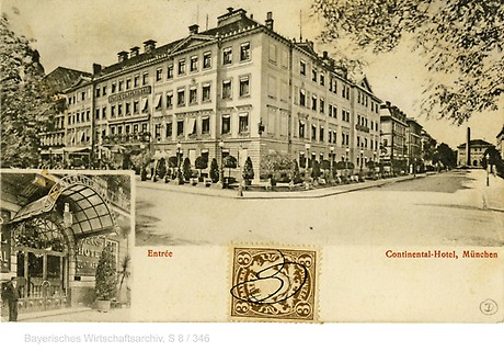 Postkarte des Hotel Continental, um 1910. (Foto: BWA)
