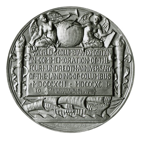 Medaille der Weltausstellung in Chicago, 1893.(Foto: BWA)