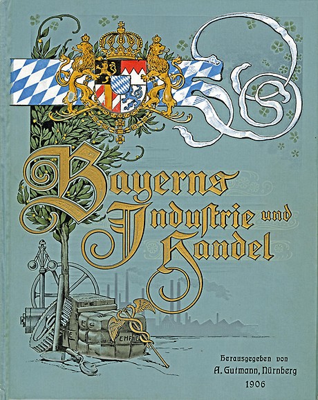 Deckblatt des repräsentativen Begleitbands zur Bayerischen Jubiläums-Ausstellung 1906. (Foto: BWA)