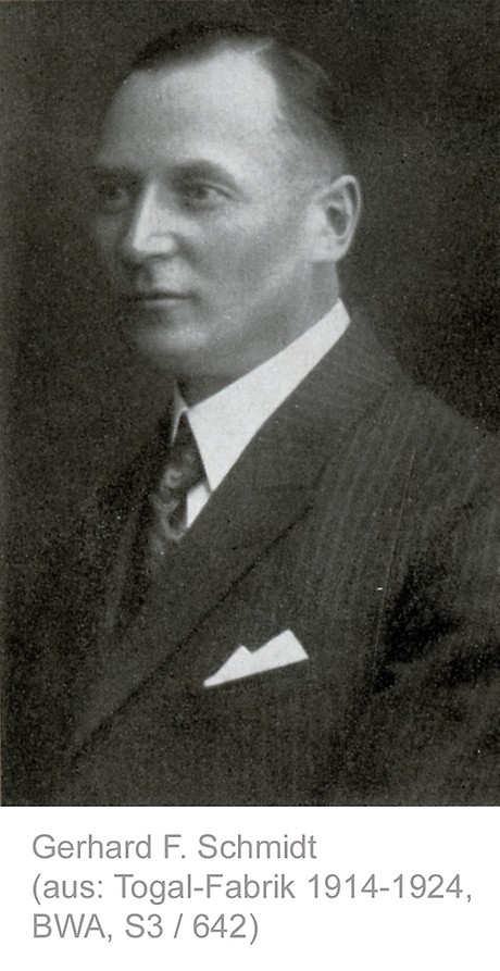Togal-Gründer Gerhard Friedrich Schmidt (1878-1956). (Foto: BWA)