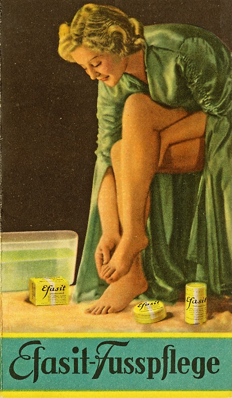Werbung für Efasit-Fußpflege der 1930er-Jahre. (Foto: BWA)