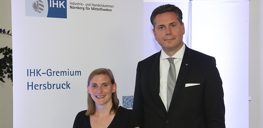 Vorstand IHK-Gremium Hersbruck (v.l.n.r.): IHKG-Vorsitzender Swen Heckel und seine Stellvertreter Katharina Amann und Kai Schmidt