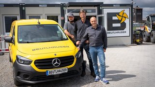 Das Auracher Team der Beutlhauser-Gruppe: Marco Eff, Erich Wiest und Max Achtzehn (v. l.).