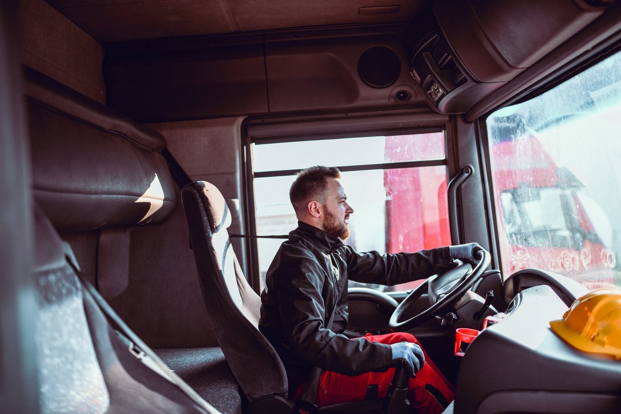 Truck Driver Ready For Trip