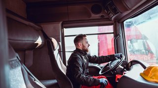 Truck Driver Ready For Trip