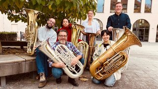 Tuba-Ensemble der Klasse von Prof. Stefan Tischler von der Hochschule für Musik Nürnberg