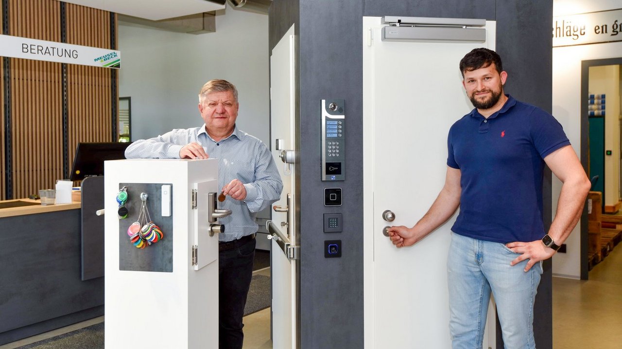 Meusel & Beck GmbH, Nürnberg; Geschäftsführer Johann Hanek (li) und der künftige Nachfolger Patrick Leitzmann, aktuell Prokurist und Mitglied der Geschäftsleitung
