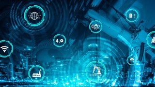 Industry 4.0 technology concept - Smart factory for fourth industrial revolution