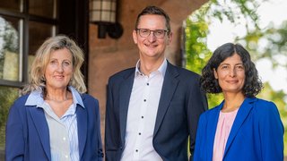 Die Geschäftsführung der Kaltwasser Kommunikation GmbH in Nürnberg: Brigitte Kaltwasser, Andreas Schauerte und Nadja Ismail (von links). 