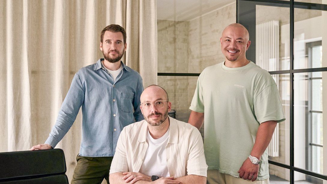 Die Vorstände der Fyff AG in Nürnberg: Andreas Amtmann, Daniel D’Angelo und Maurice Hodge.