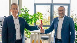 Joachim Strobel und Tim S. Tabrizi (von links).