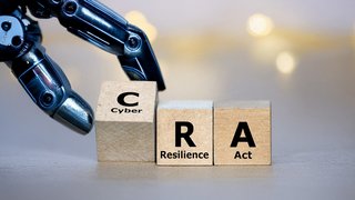 Cubes form the expression Cyber Resilience Act (CRA).