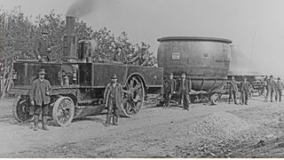 Auslieferung einer Steinecker-Bierpfanne mit einem Fassungsvermögen von 26.800 Liter, um 1900