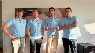 Die Gründer der Immodio UG in Reichenschwand: Lukas Kolb, Dominik Hettlich, Hendric Owesle und Leon Blank (v. l.).